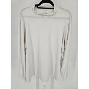 Walter Hagen Mens Sz XXL Long Sleeve Mock Neck T Shirt White Hydroproof